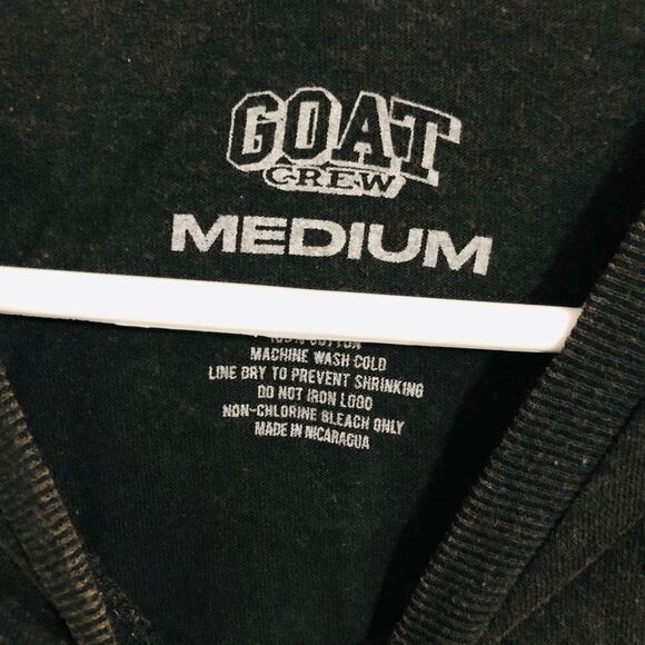 New‎ Goat Crew Boys Don't Cry T-Shirt Black Wash Size Medium For Women - Picture 3 of 5